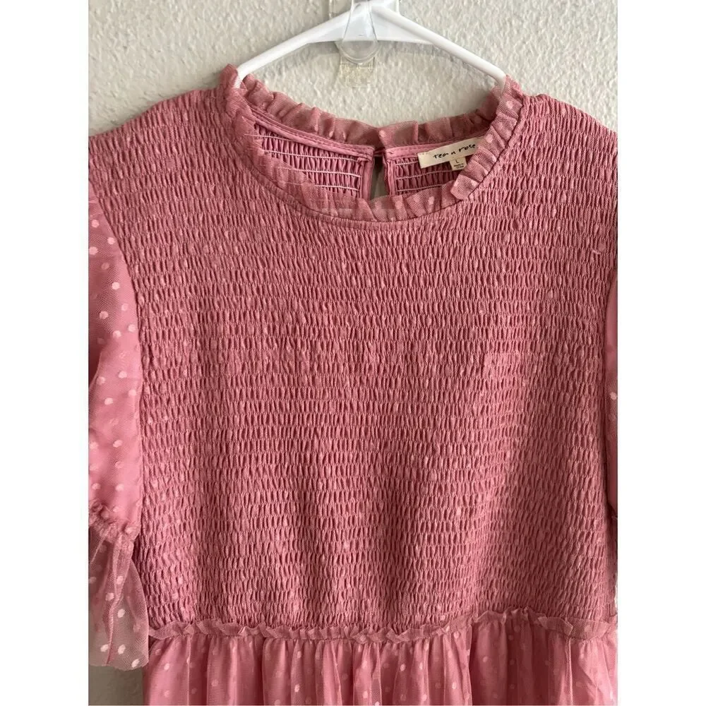 ❤️Tea N Rose Kamala Dusty Blush Dress